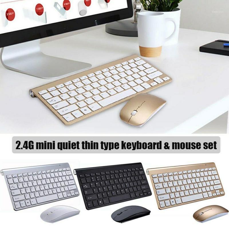 

L&PC Ultra-Thin Business Wireless Keyboard and Mouse Combo 2.4G Wireless Mouse for Windows Andriod tv box Desktop PC1