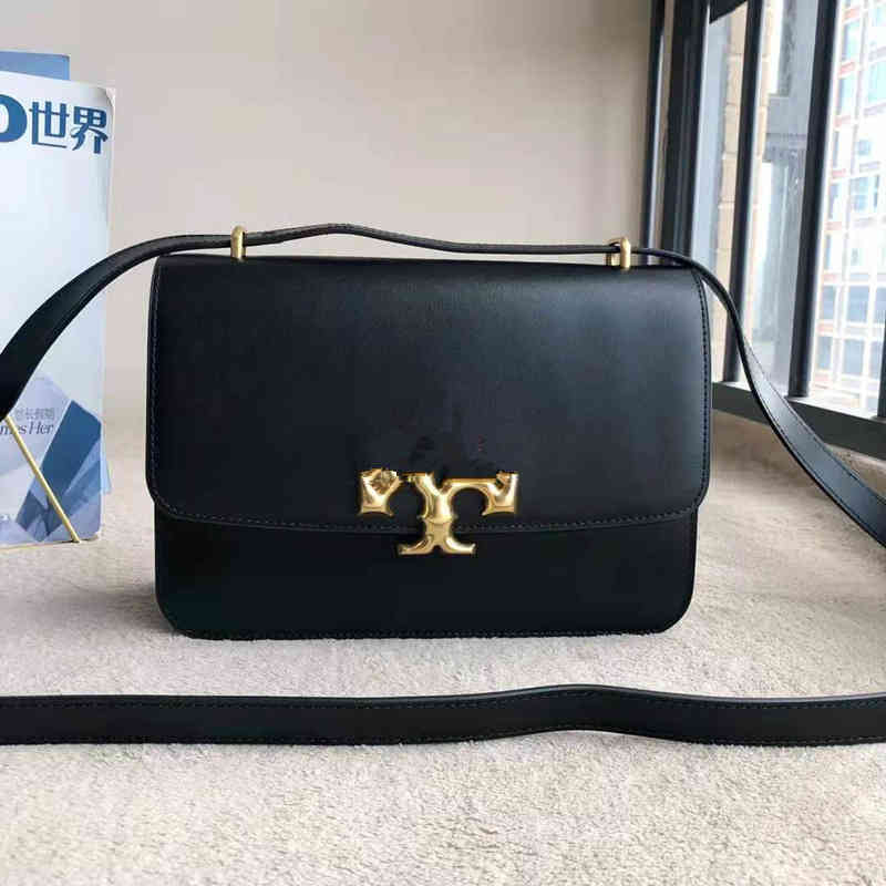 

TB Designer Bags T family's new cowhide show clamshell bag for women's single shoulder slanting across the trend tofu bag for women's