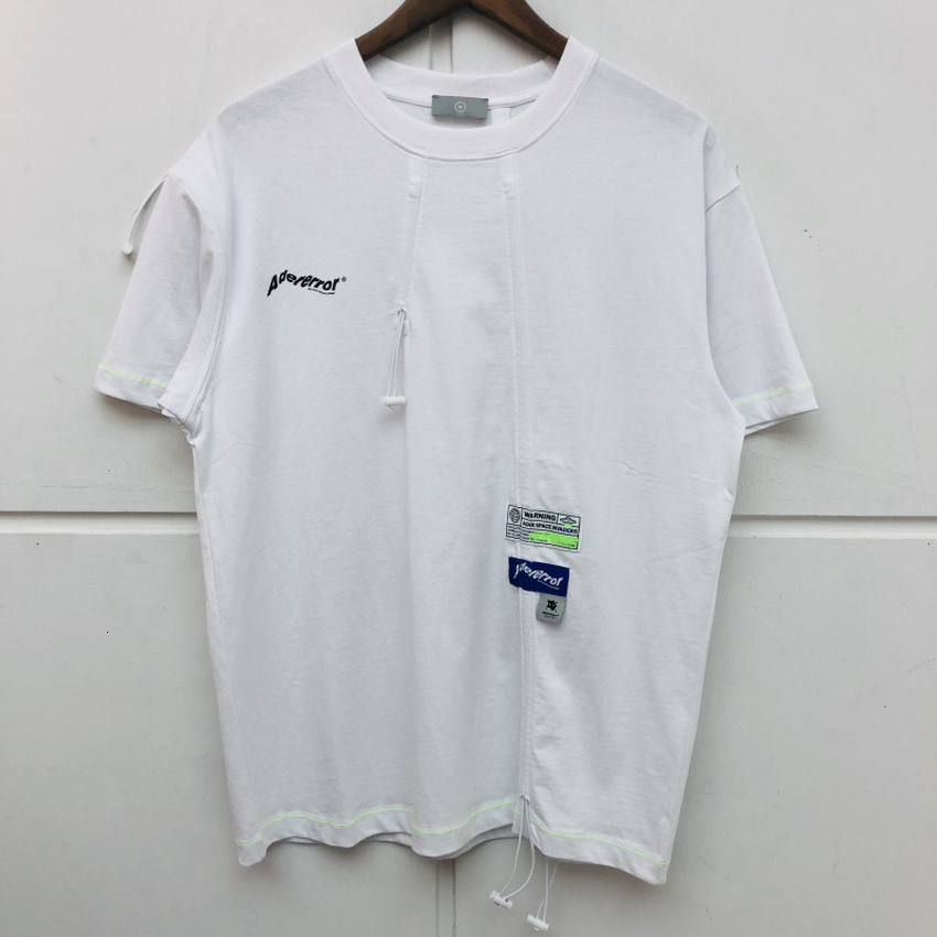 

2021 New Diagonal Stitching Adererror T-shirt Men Women Drawstring Design Space Invasion Ader Error Top Tees Casaul t Shirt 2go7, 16