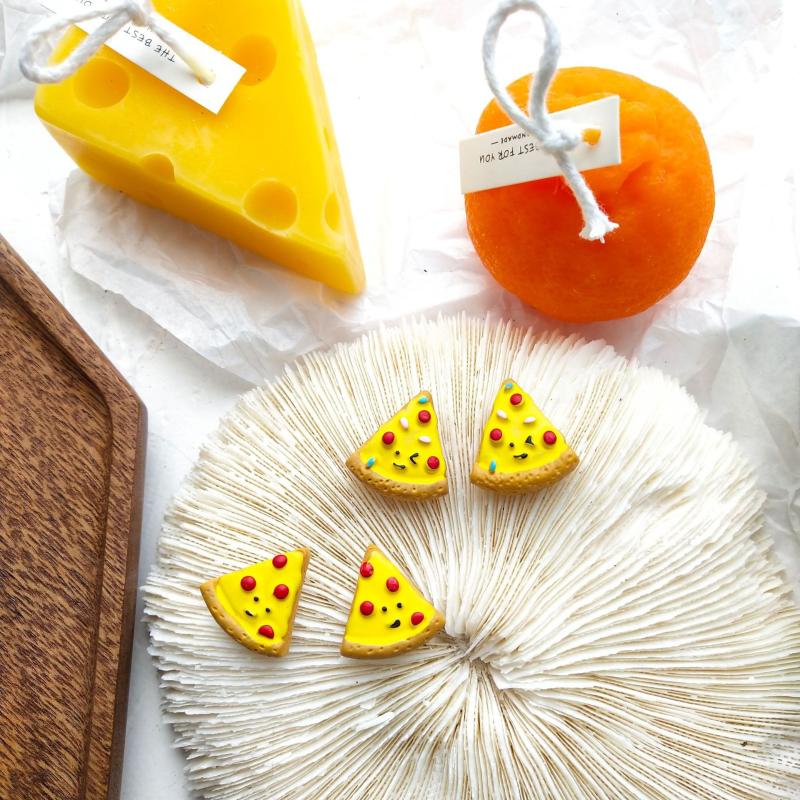 

2021 Trend Earrings Jewelry for Women Cartoon Personality Cute Pizza Earrings Fashion Woman 2021 for Gifts