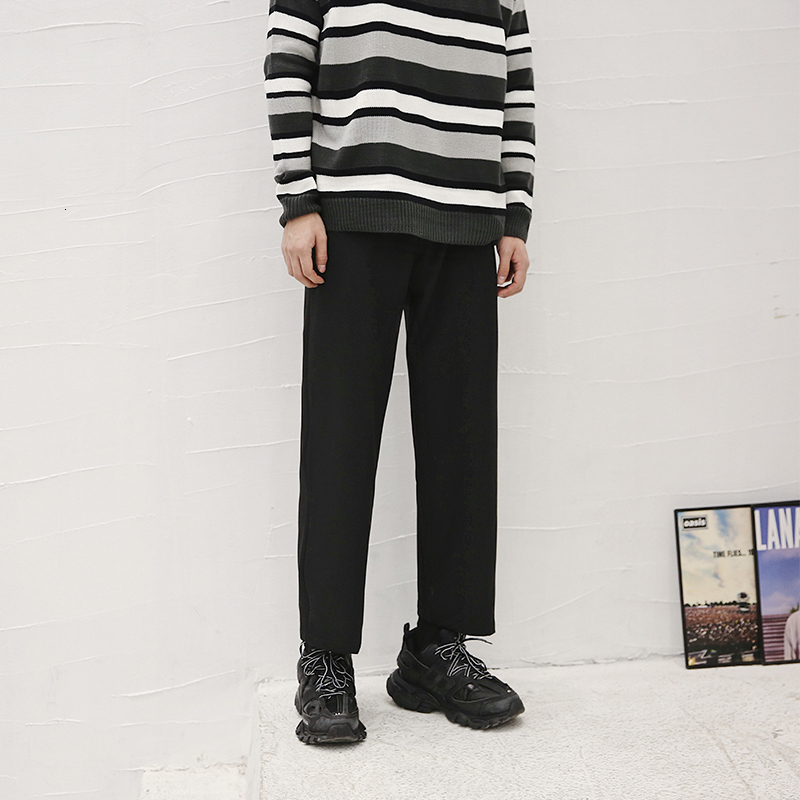 

New Primavera 2021 e Outono Novo Estilo Retas Casuais Textura Pura Juventude Masculinas KLJ2, Summer thin style
