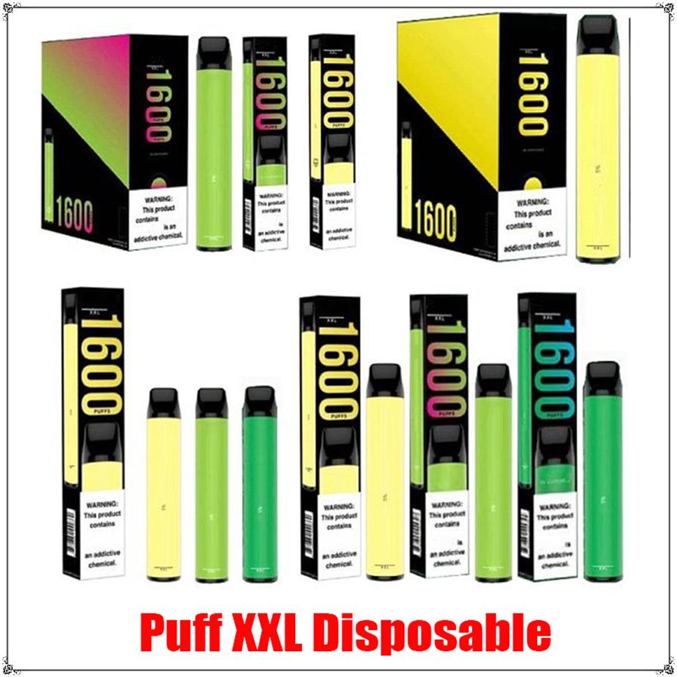 

Puff XXL Disposable Device Pod Kit E-cigarettes 1000mAh Battery 6.5ml Pods Cartridges 1600 Puffs Prefilled Vape Stick Pen VS Bar Plus Flex Max a39