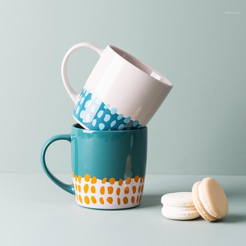 

Simple Coffee Mug Ceramics Cute Retro Girls Japanese Espresso Cups Hand Painted Coffee Cup Creative Caneca Drinkware DA60MKB1, Style1