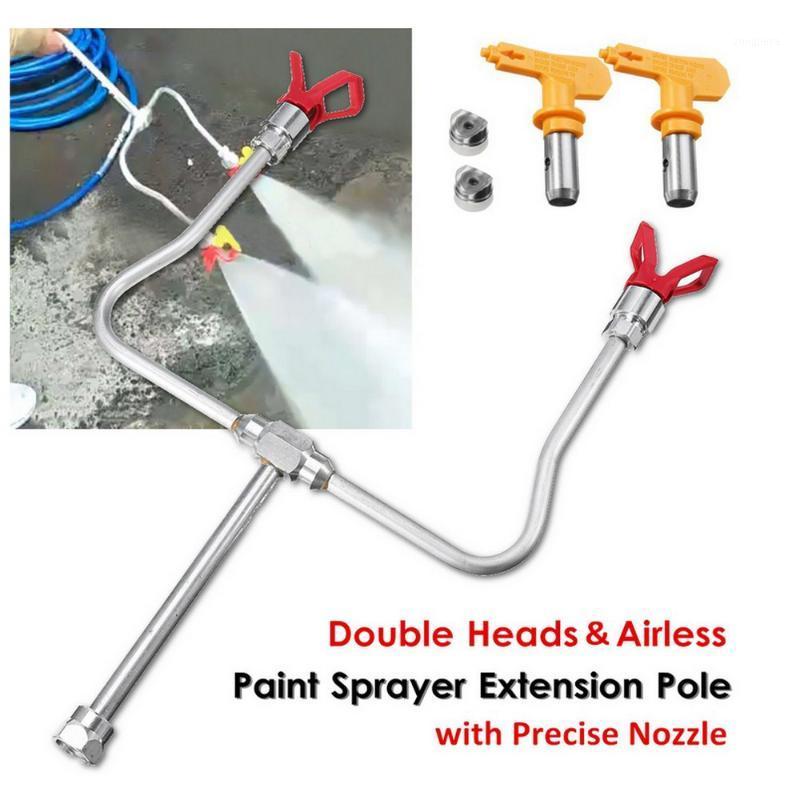 

7 Pieces Of Flying Wand Sprayer Double Nozzle Spray Gun Accessories Wagner rod structure Airless Paint Spray Gun Extension Pole1