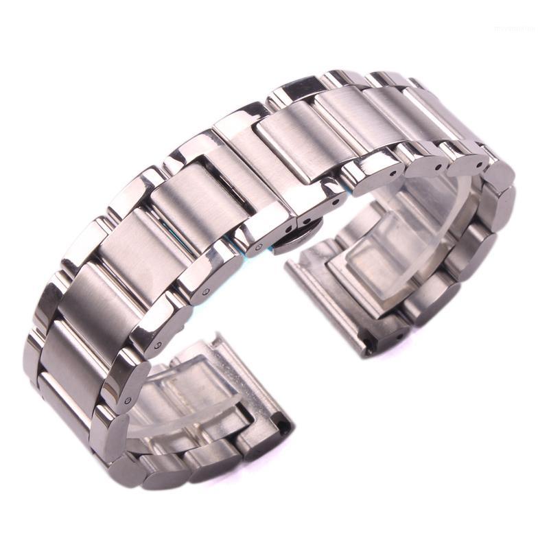

Stainless Steel Watch Strap Bracelets Men High Quality Silver Metal 18 20 21 22 23 24mm Fashion Women Watchbands Accessories1