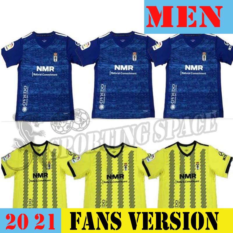 

2020 2021 Real Oviedo IBRA soccer jerseys 20 21 R. FOLCH Y. BÁRCENAS JOHANNESSON MOSSA JAVI MUÑOZ Men football shirt blue white, Blue no patch