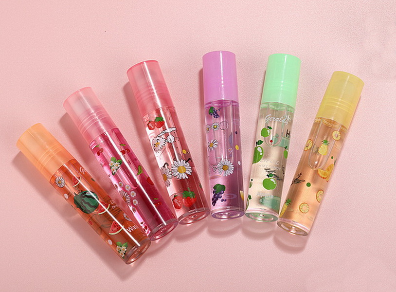 

Makeup Transparent Colorless Lip Balm Oil Moisturizing and Hydrating Roll-on Lip Oil Fruit Flavour Makeup