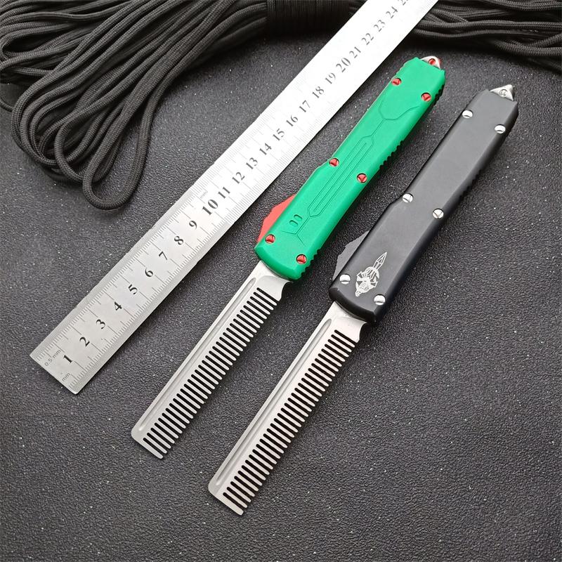 Нож с ЧПУ собирать ножи прямой выброс автоматический нож Высокая твердость лезвия алюминиевый сплав ручки кемпинга Открытый EDC коллекция инструментов