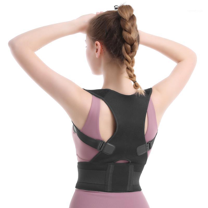 

Therapy Posture Corrector Back Support Brace Spine Correct Maintien Dos Correctors Houding Correctie Adjustable Rug1, Black