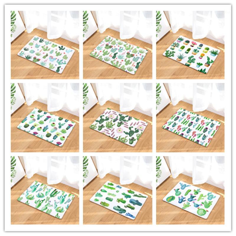 

Nordic style Cactus mat bedroom rug kitchen bathroom mat rectangular door1
