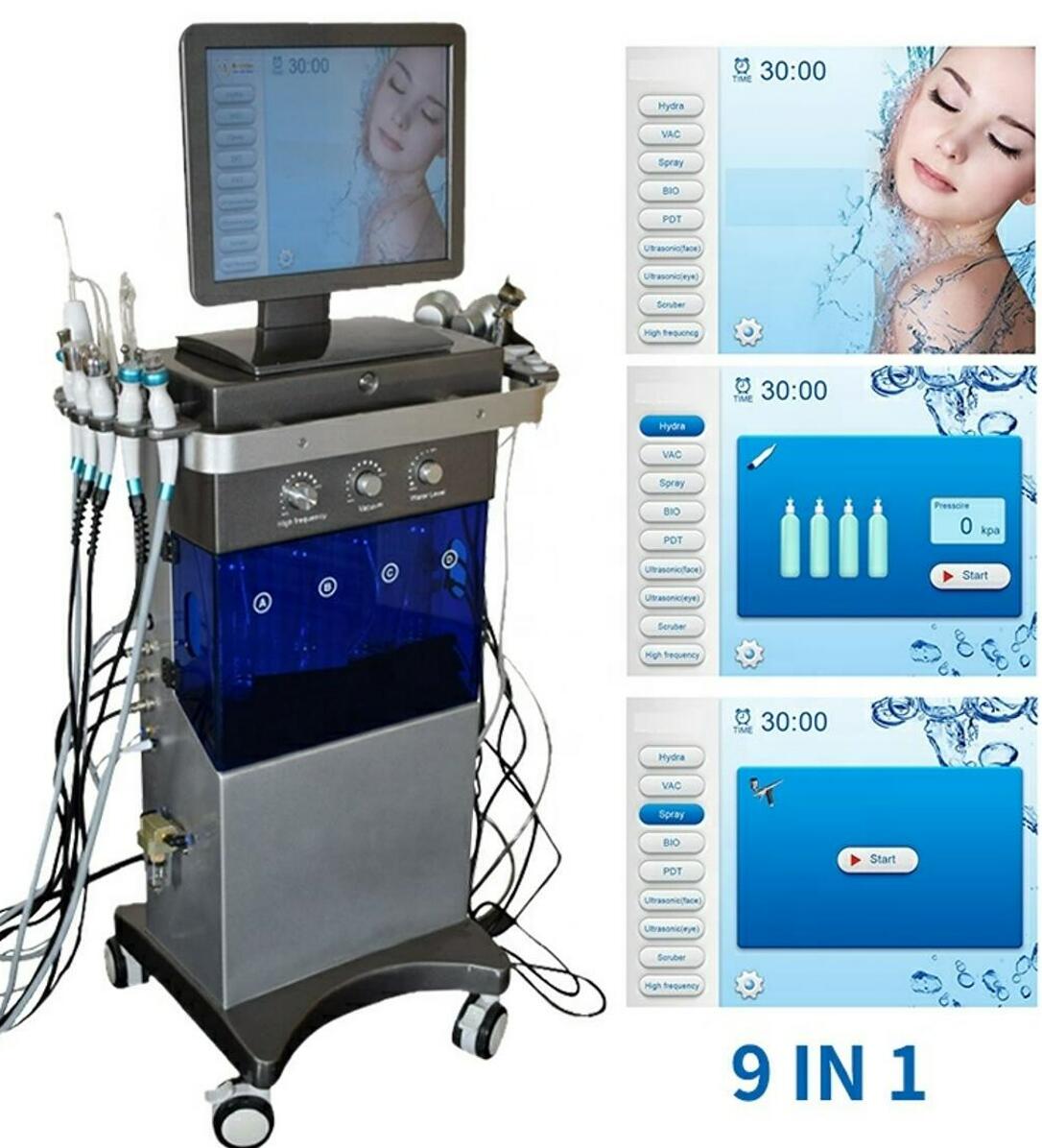 

FDA approved hydro jet water dermabrasion machine hydra aqua peel beauty equipment 2 years warranty Bipolar RF