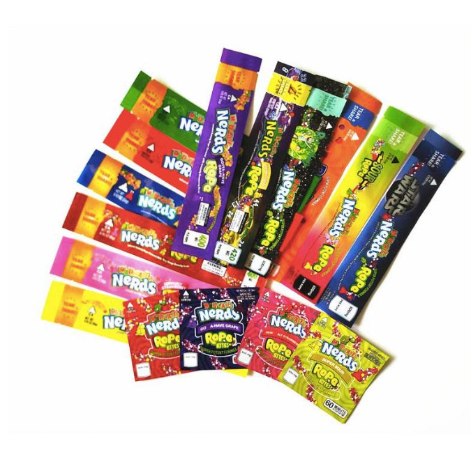 

NERDS ROPE Edibles Empty Gummy Candy Bag Smell Proof Bag Packaging for Dry Herb Fhkjb