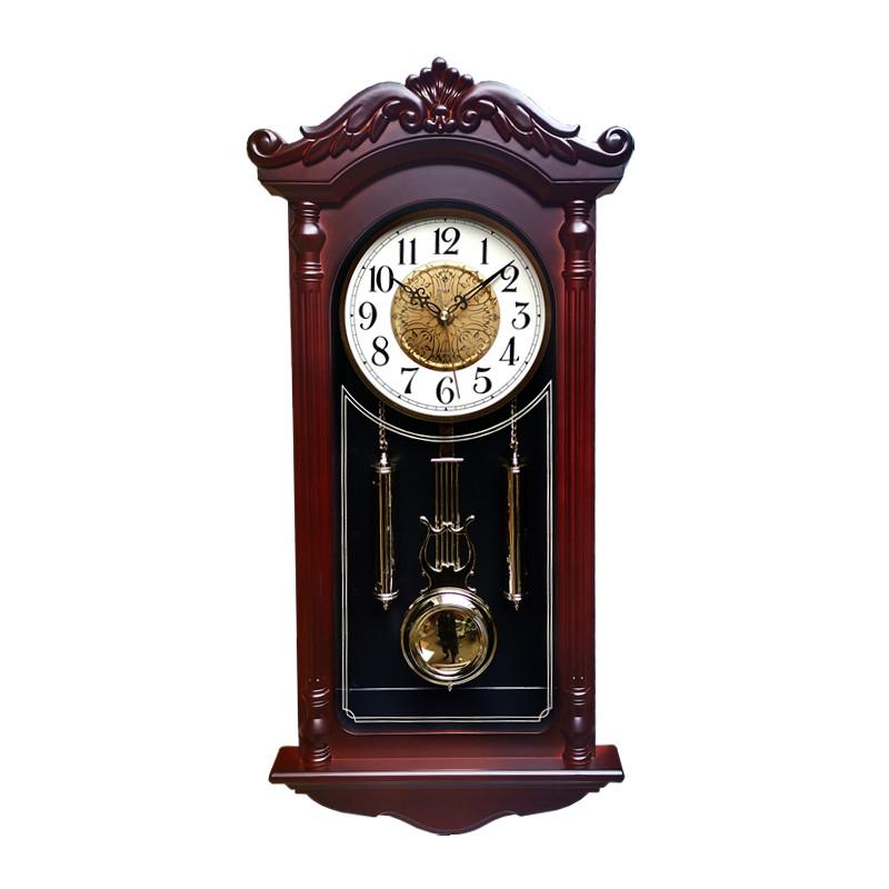 

Large Pendulum Wall Clocks Living Room Luxury Wood Retro Silent Swing Wall Watches Vintage Clocks Relol Para Casa Clock Hot