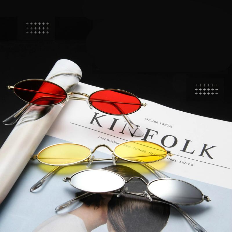 

2020 New 90s Sunglasses Women Retro Oval Sunglasses Lady Brand Designer Vintage Black Girls Eyeglasses UV400 Oculos