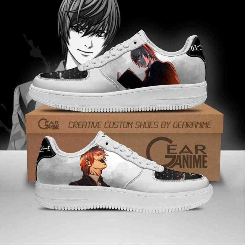 

Diy Anime Shoes Death Note Light Yagami Custom Casual Running Sport Walking Sneakers Lightweight Tennis, Others