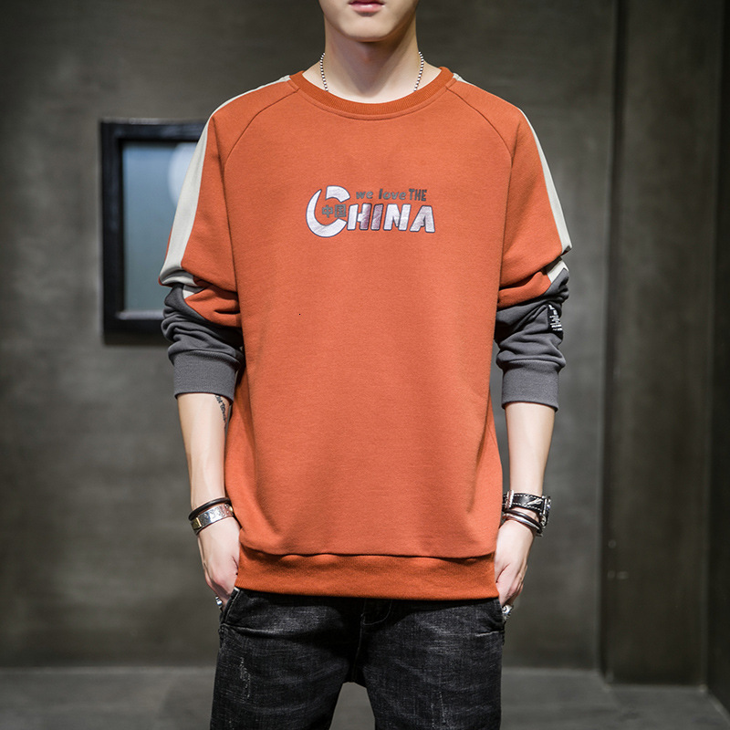 

2021 Men Sweatshirt Hoodie Hip Hop Print Letter Fashion Casual Tracksuit High Quality Sportswear Fitness Streetwear Arrival Rnuv, Red