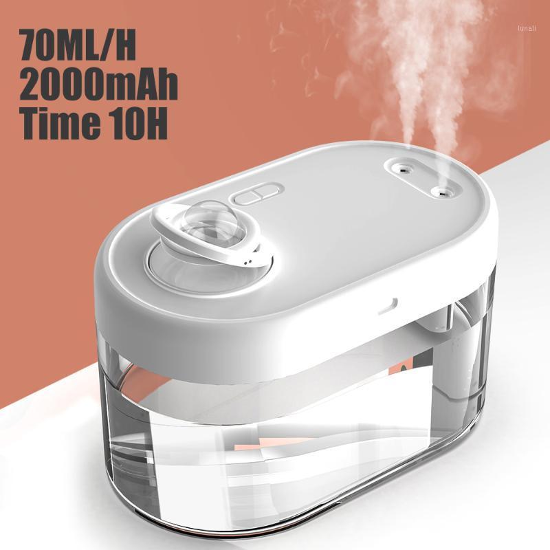 

NIUXILIFE Home Air Humidifier 1000ML Double Nozzle Mist Aroma Diffuser with Coloful LED light Heavy fog Ultrasonic Humidifiers1