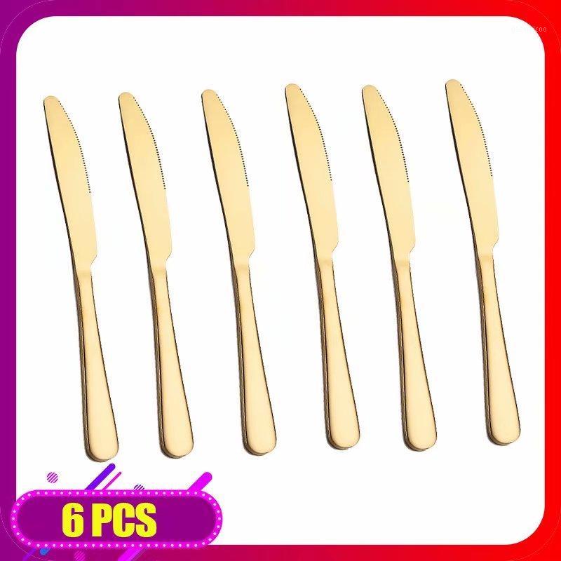 

Spklifey Steak Knives Stainless Steel 6pcs Cutlery Dinnerware Knife Western Tableware Wood Handle Restaurant Kitchen Cutlery1