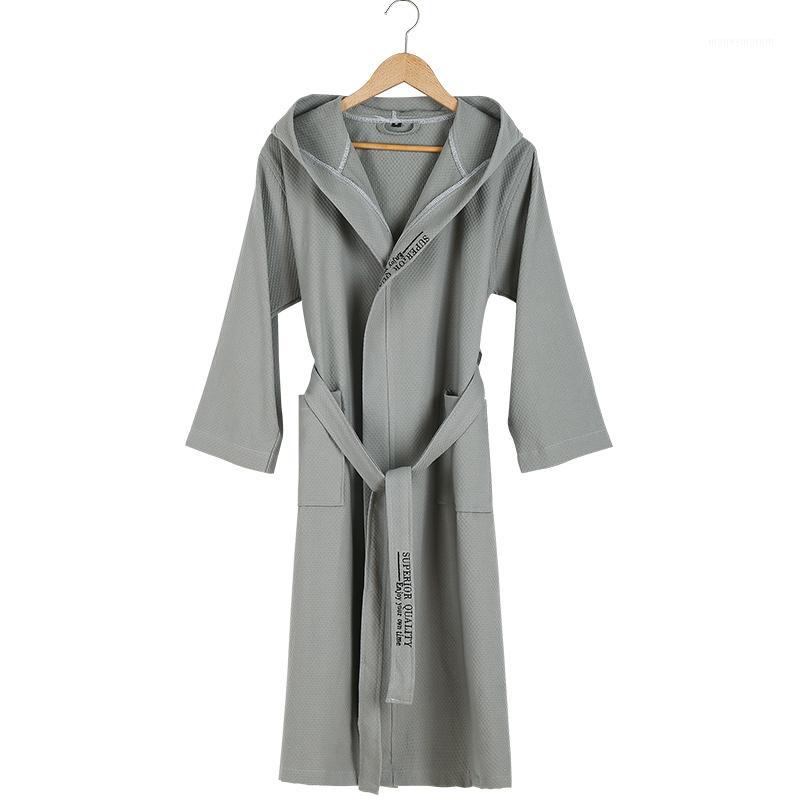 

Five-star Hotel Bathrobe Men Hooded 100% Cotton Men's Robe Summer Thin Couples Bride Wedding Men Bath Robe Male Dressing Gown1, Pink