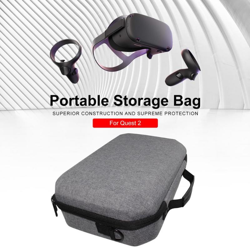 

Storage Box Accessories For 2 Headset Travel Carrying Case Hard EVA Storage Bag Dustpfoof Pouch For
