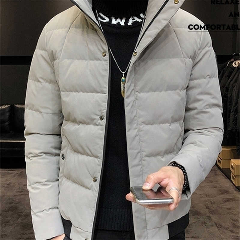 

New stand collar Cotton-padded Jacket Men Winter Winter Jacket Mens Winter Coat M130 201114
