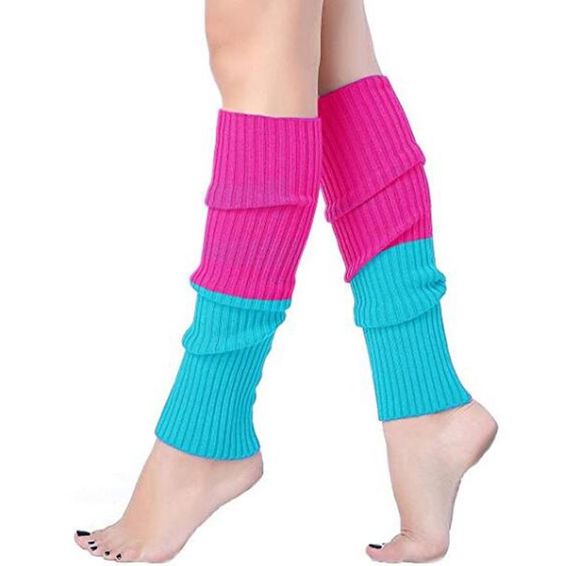 

Women Striped Boot Cuffs Gaiter Neon Sock Leg Para Tripe Tights Slimmer Thigh High 2020 Legwarmer, Green