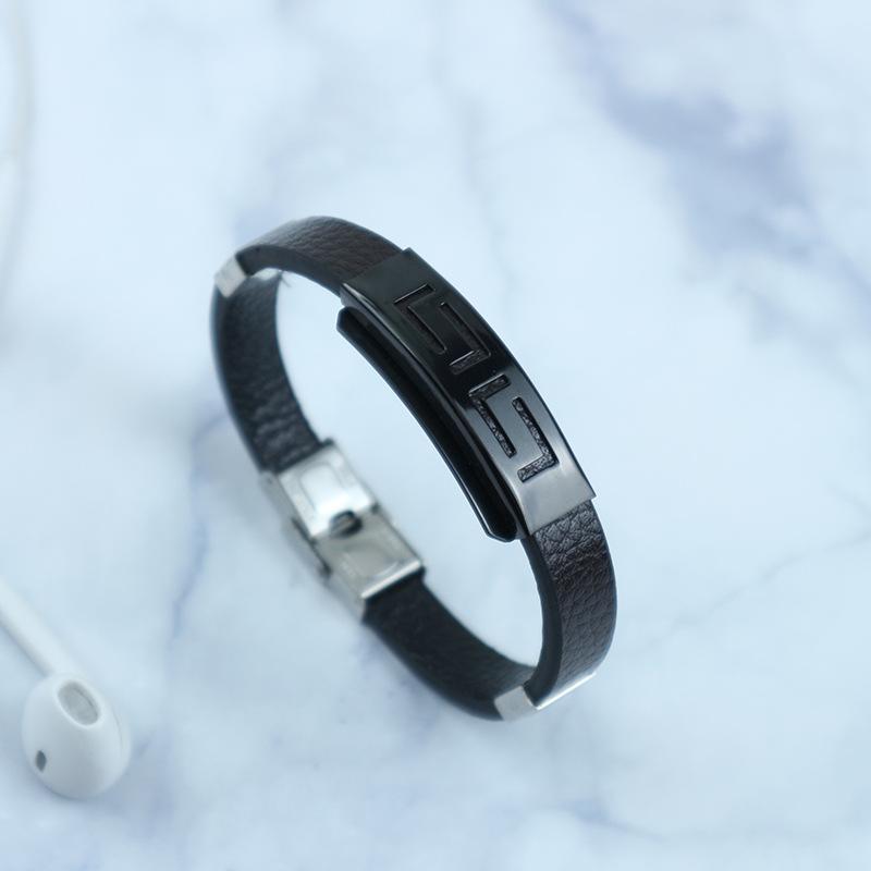 

2020 New Unique Simple Natural Bracelet Jewelry Fashion Numbers Bracelet Titanium Steel Unisex