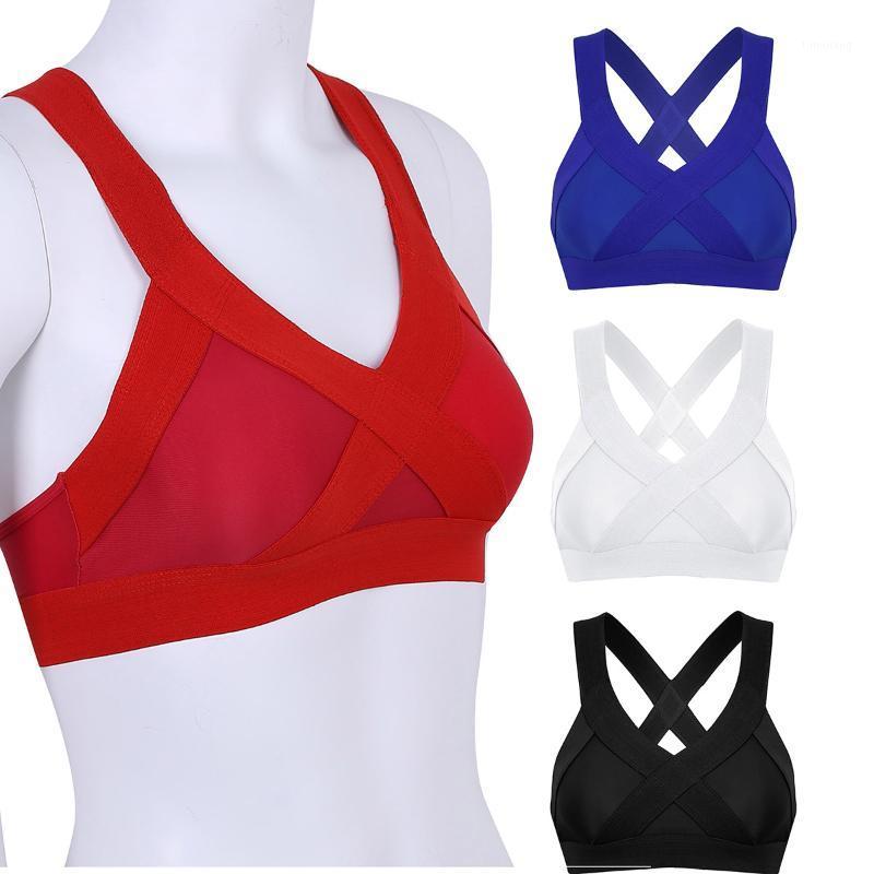 

Womens Criss Cross Back High Impact Support No Padded Wireless Bras for Running Yoga Gym Sport Bra Women Sports Bra Fitness Top1, Black