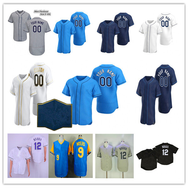 

Randy Arozarena Ray Jersey Baseball Wander Franco Kevin Kiermaier Wade Boggs Brandon Lowe Yandy Diaz Mike Zunino Austin Meadows Shane McClanahan David Robertson, Men flexbase blue