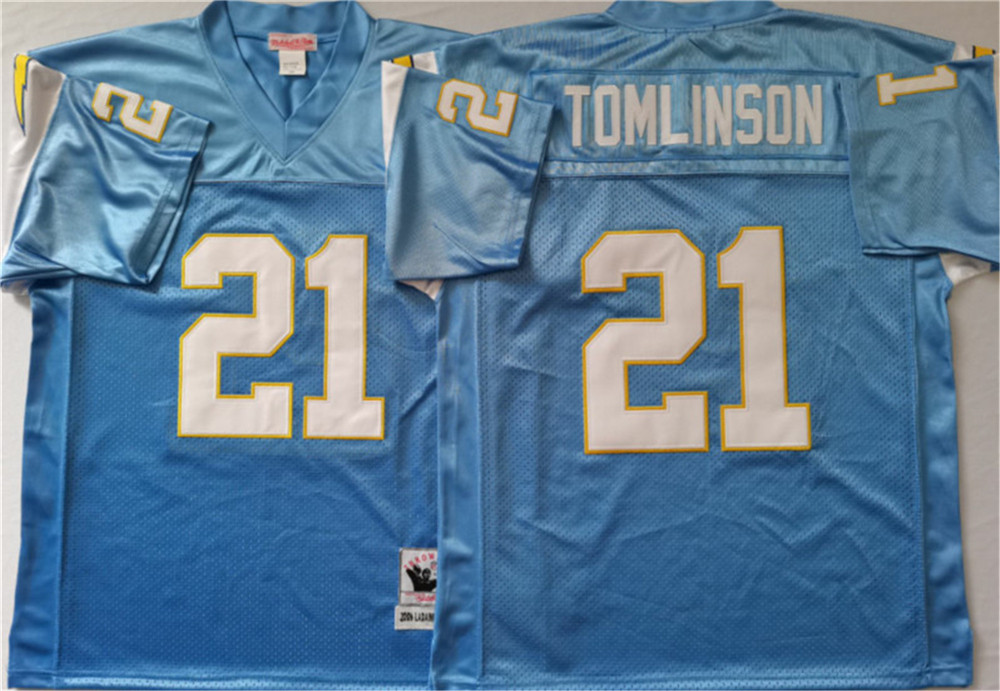 

Vintage Football Uniform LaDainian Tomlinson Dan Fouts Lance Alworth Junior Seau Kellen Winslow Jerseys, 21