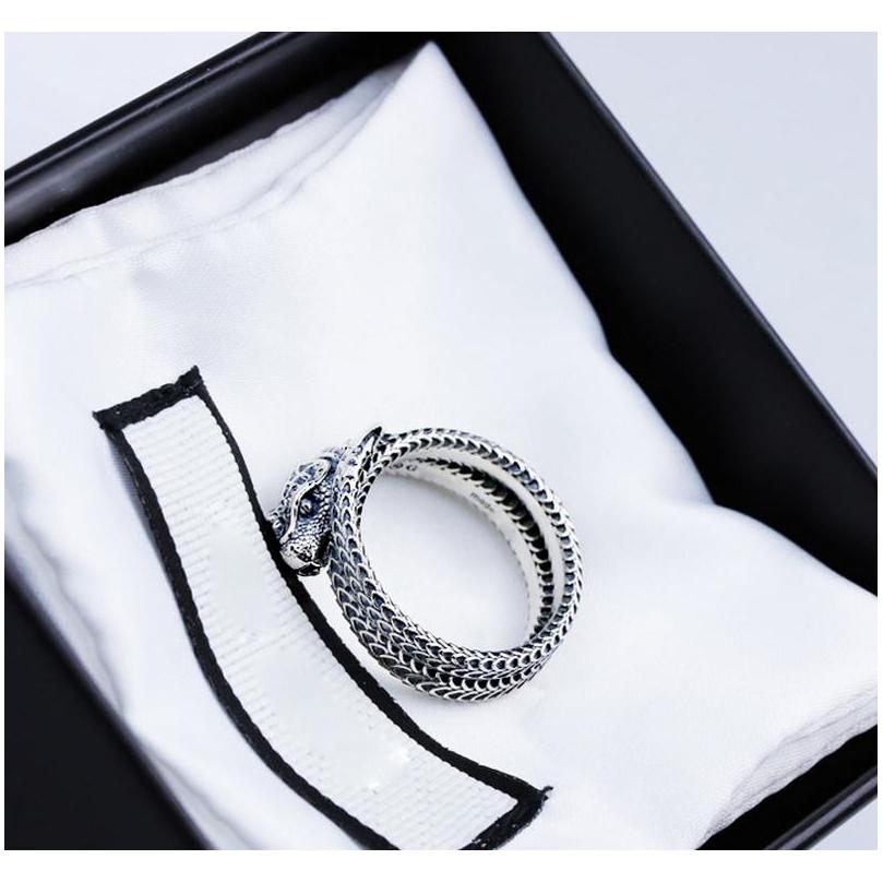

Women Men Snake Finger Ring With Stamp Animal Snake Ring For Gift Party High Qualit sqcjaz footballshoe