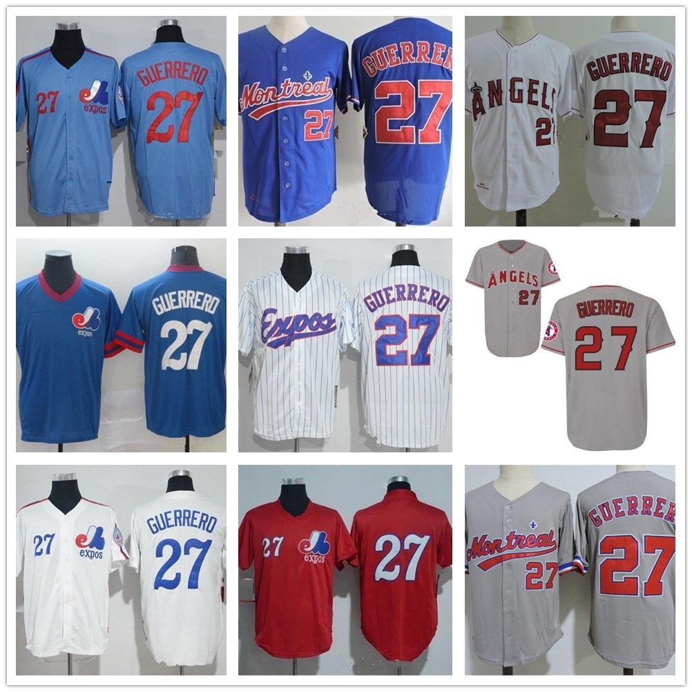 

2018 Baseball Hall Of Fame Montreal Expos #27 Vladimir Guerrero Jersey Mens Women Youth 1982 Vintage Mesh BP 2004 Retro Kids Shirts 04, Colour 4