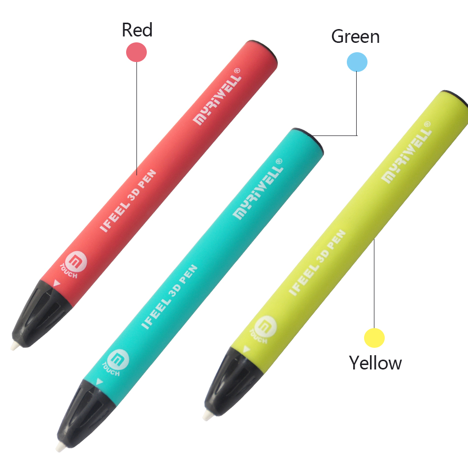 1.75mm DIY 3D Pen Touch Sensing PenUSB Charging 3D Printing Pen+25M PCL Filament Creative Toy Gift For Kids Design-image-752459072