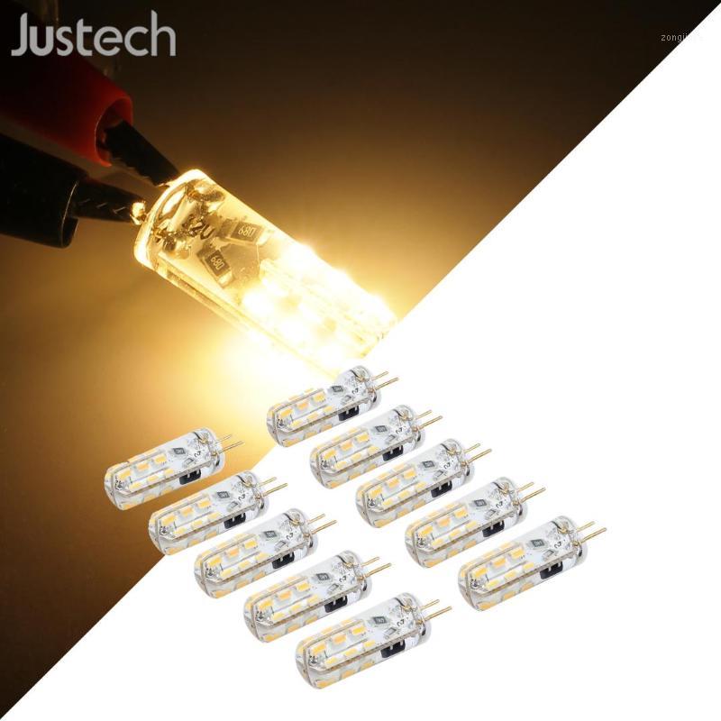 

Justech 10 pcs G4 LED Bulb Replace Halogen Light DC 12V 3014 SMD 24 SMD1