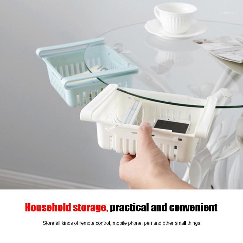 

New Retractable Drawer Type Refrigerator Container Box Fruit Organizer Basket Fridge Storage Bins SCI881