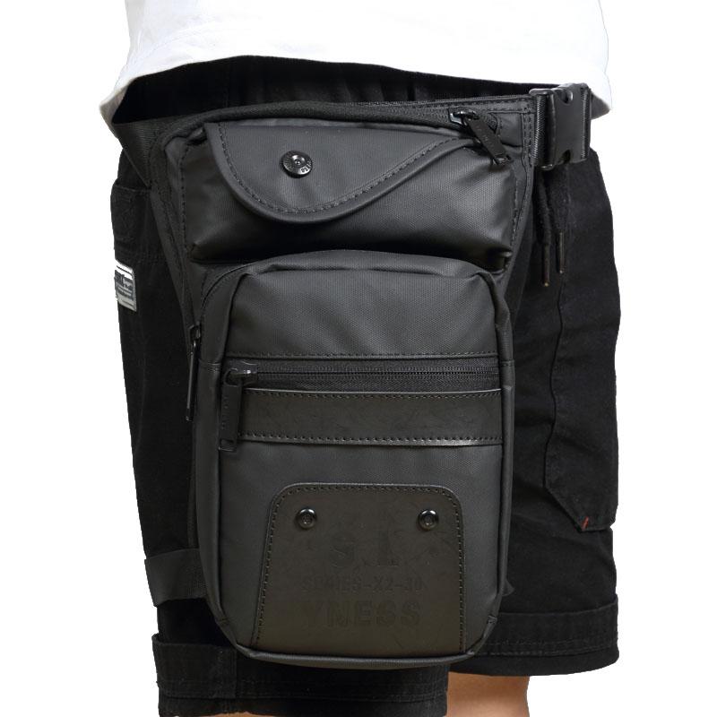 

Top Quality Oxford Male Hip Leg Bag Drop Fanny Waist Pack Motorcycle Rider Travel Men Messenger Shoulder Bags, Black