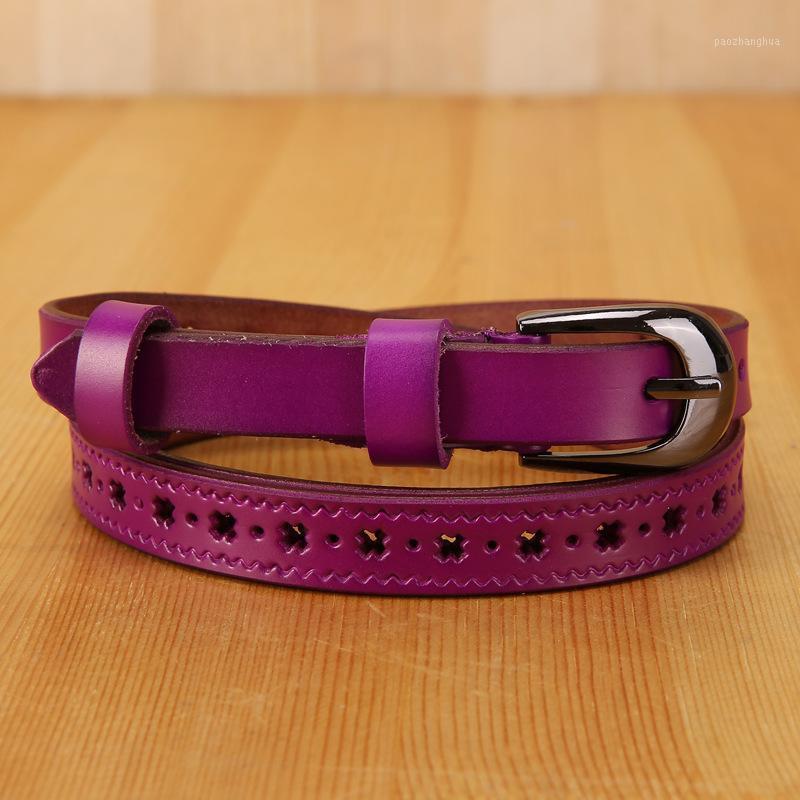 

Belts Cowskin Hollow Fashion Women Luxury Leather Jeans Black Belt Waist, Black;brown