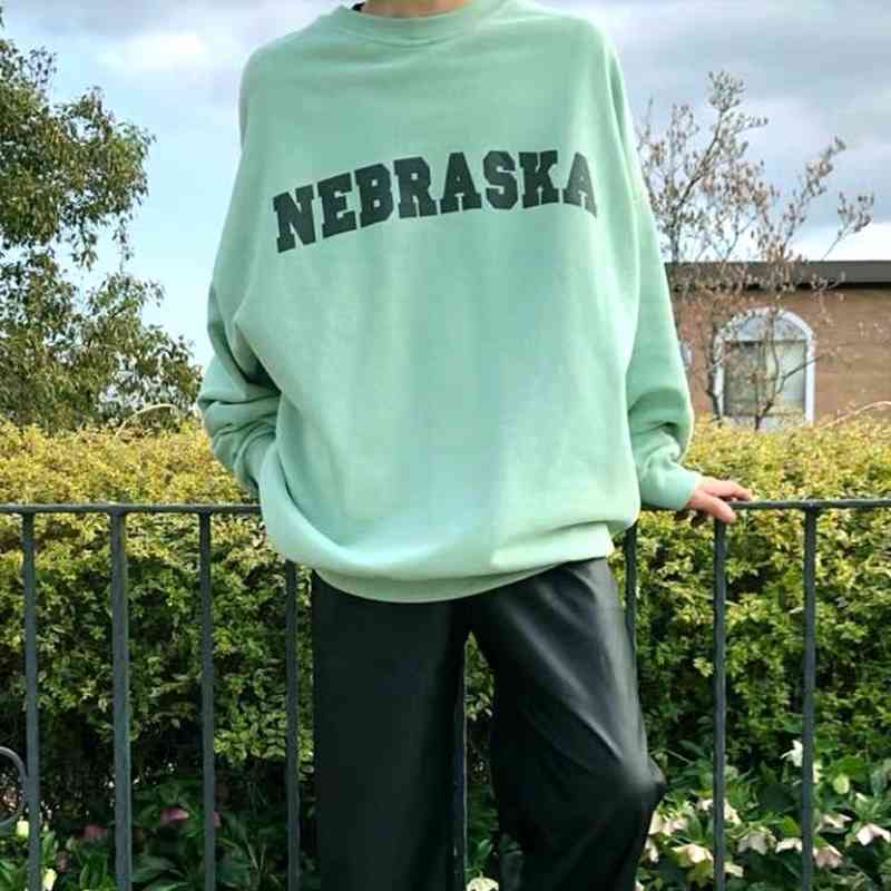

Mens hoodies Raf Simons Archive Hooded Mint Green Sweatshirts Women Designer Nebraska Men Clothing High Street Print Hoodie Pullover Winter, I need look other product