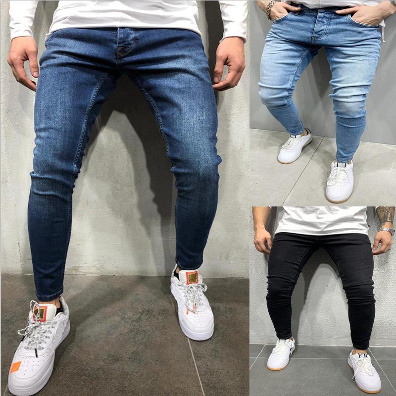 

1D high quality European and American men' elastic tight legged jeans wholesale jeans suppliers wholesale private label