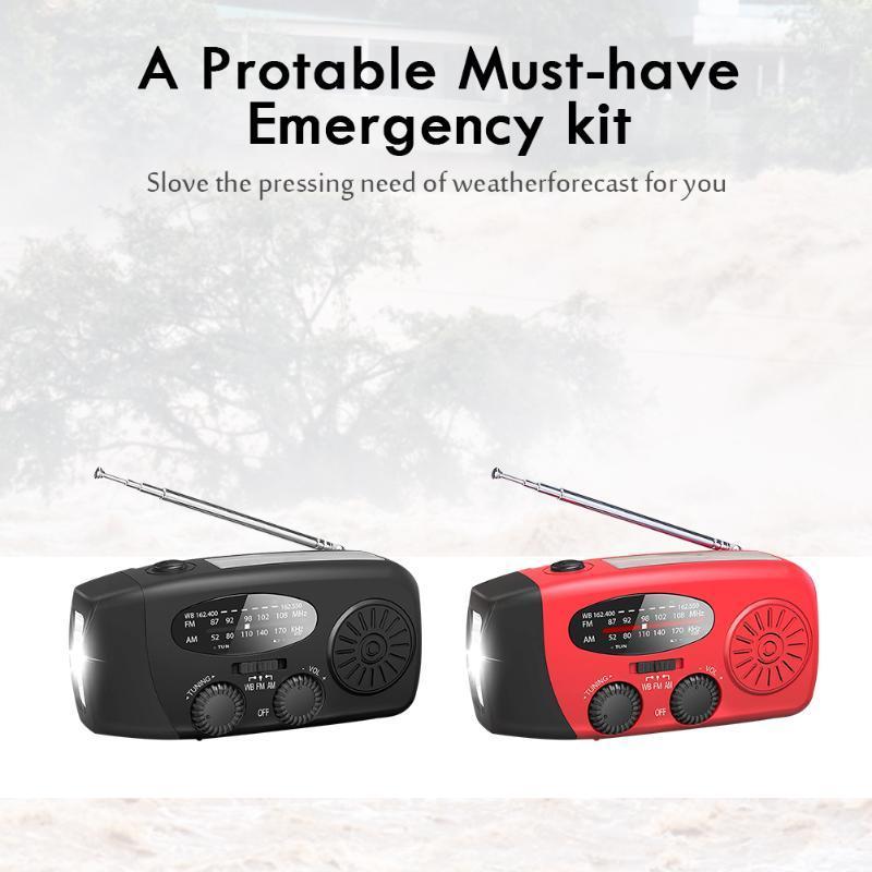 

Multifunctional FM AM WB NOAA Radio Long Switch Life Easy Use Radio Hand Crank Solar USB Charge1