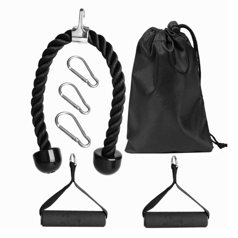 

7pcs Arm Strength Rope Biceps Triceps Pull Rope Bodybuilding Arm Muscle Training Attachment Fitness Body Building Gym Pull