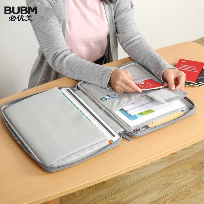 

BUBM Multi-functional A4 Document Bag Zipper Trave Gear Briefcase Portfolio Organizer Case for Surface Pro,Macbook Air,Macbook1