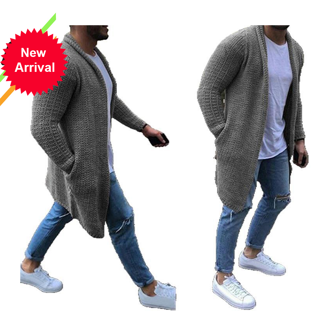 

2021 New Men's Sweaters Autumn Winter Warm Knitted Sweater Jackets Cardigan Coats Male Clothing Casual Knitwear 6jbr, Blue