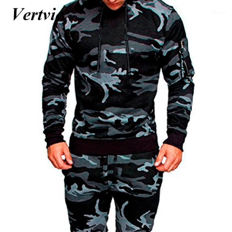 

Vertvie Men's Training Sets Muscle Sportwear Men Workout Pants Suit Sets Jogging Sweatshirt Autumn Fitness Training Suits 20201, Black