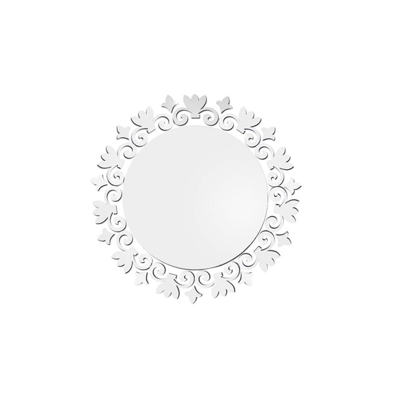 

3D Acrylic Hotel Ornament Mirror Wall Sticker Mural Art DIY Flower Round Home Decor Living Room Self Adhesive Bathroom Craft