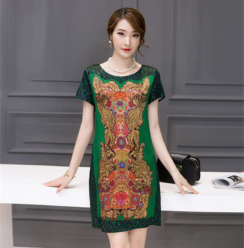

2021 New Flower Dresses Big Sizes Summer 5xl 6xl Red Dress Vintage Famale Robe Femme of Women Clothes Fy645 Vq3h