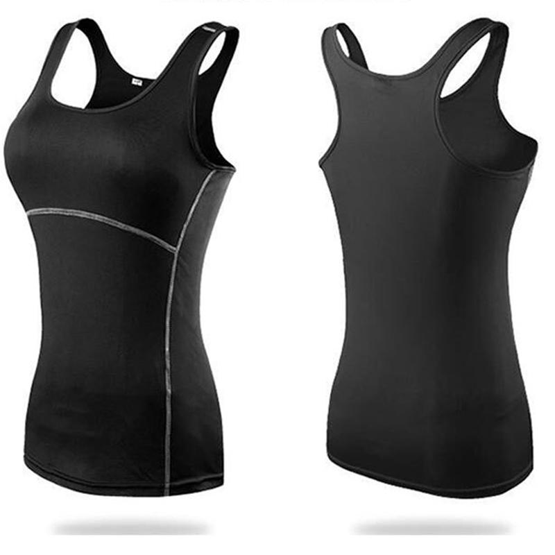 

New Yoga Tops Women Sexy Gym Sportswear Vest Fitness Tight Woman Clothing Sleeveless Running Shirt Quick Dry White Yoga Tank Top, White 1pc