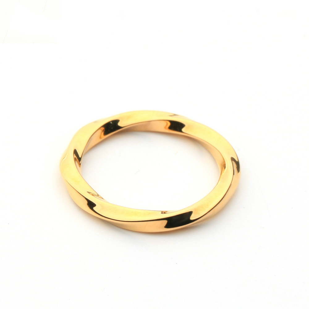

VAROLE Twist Ring Gold Color Lady Finger Rings For Women Minimalist Fashion Jewelry Dropshipping Anillos Mujer