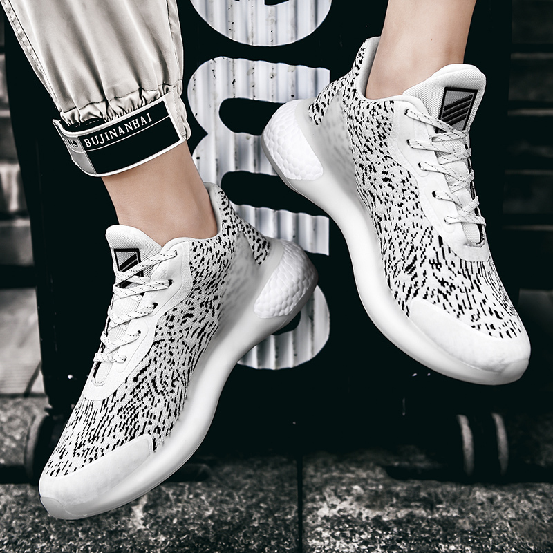 

Top quality New breathable knit men's sports trend casual of men vulcanized shoes zapatillas mujer.124, 124；black-124；