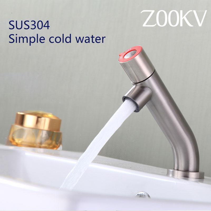 

ZOOKV Home Kitchen & Bathroom Basin Faucet Spout Sink Bath Cold Water Faucet Basin Water Tap L301